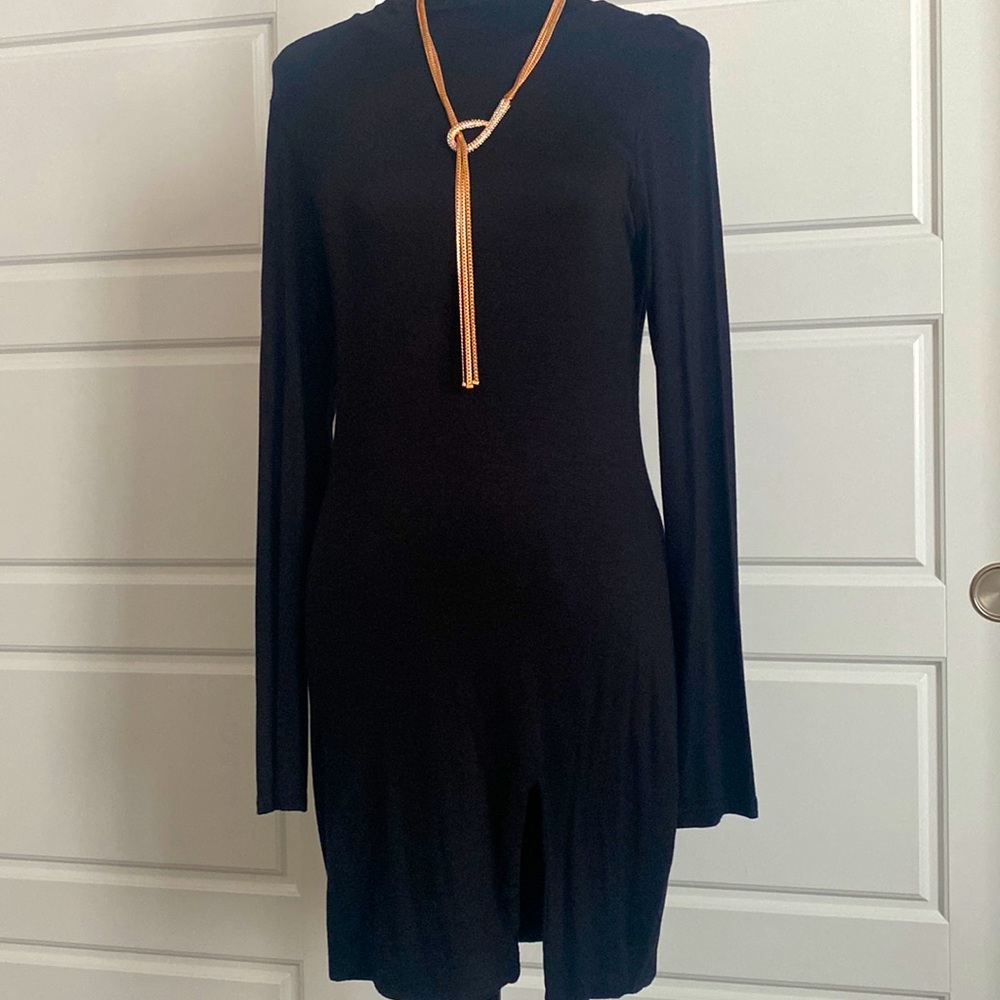 NWOT -Long sleeve little black dress